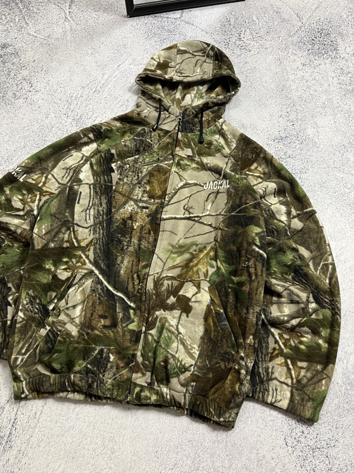 Japanese Brand × Realtree Crazy Vintage Y2K Realtree Zip Up Fleece Baggy Hoodie Rare Size US L / EU 52-54 / 3 - 7 Thumbnail