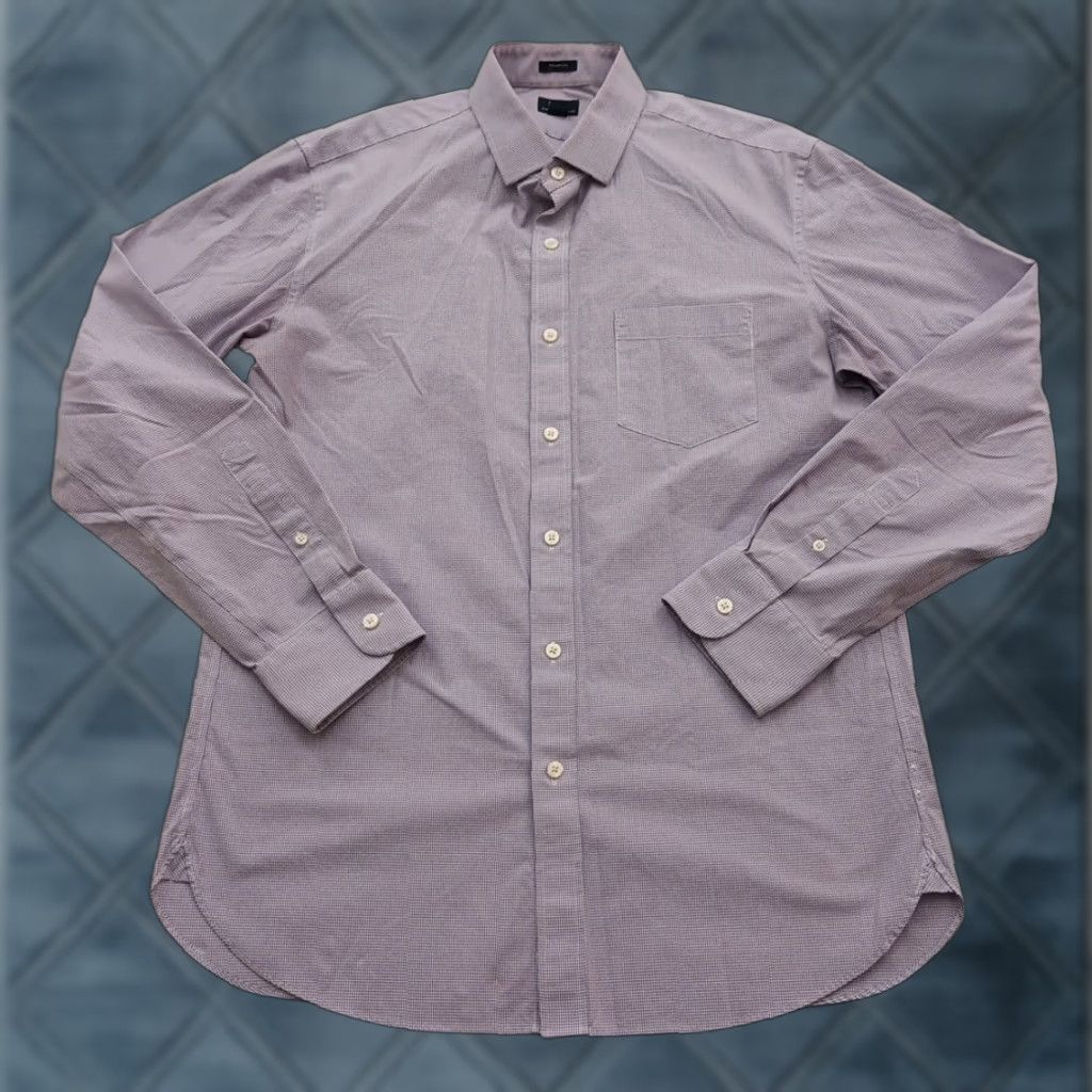 J.Crew J.Crew Thompson Shirt Mens Large Purple Micro Check Long Sleeve Button Up Size US L / EU 52-54 / 3 - 1 Thumbnail