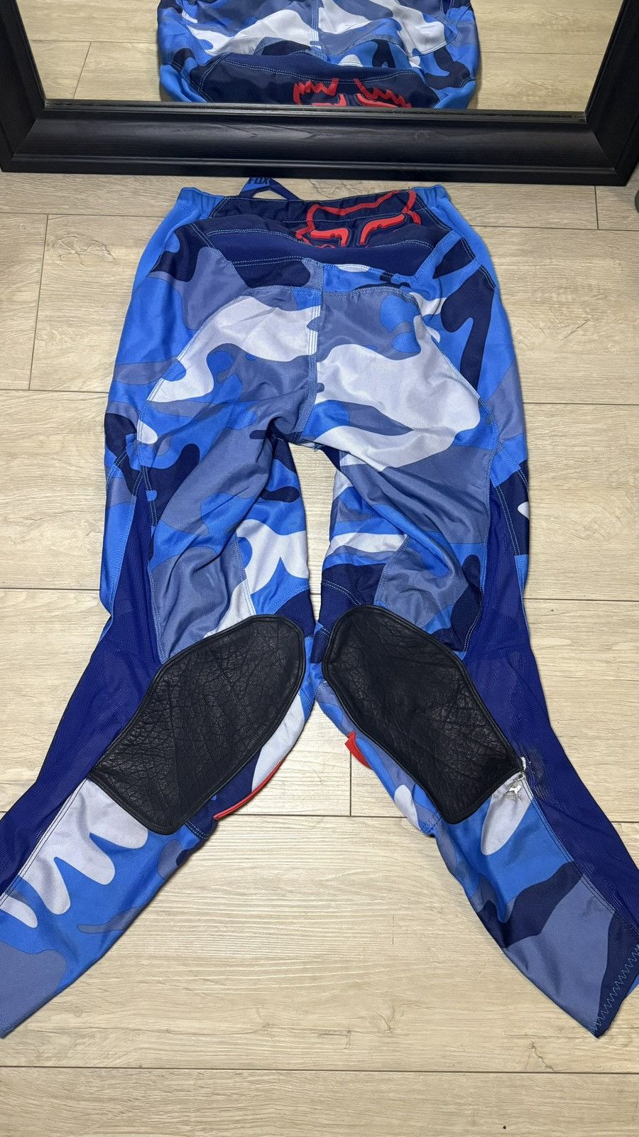 Fox Racing Y2K 2000s Fox Racing 180 Vicious Motocross Pants Blue & Whit Size US 32 / EU 48 - 2 Thumbnail