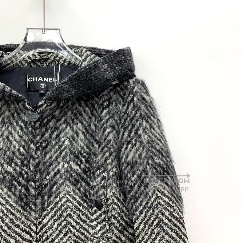 Chanel Chanel Black and gray textured horsehair stitching tweed h Size XS / US 0-2 / IT 36-38 - 3 Thumbnail