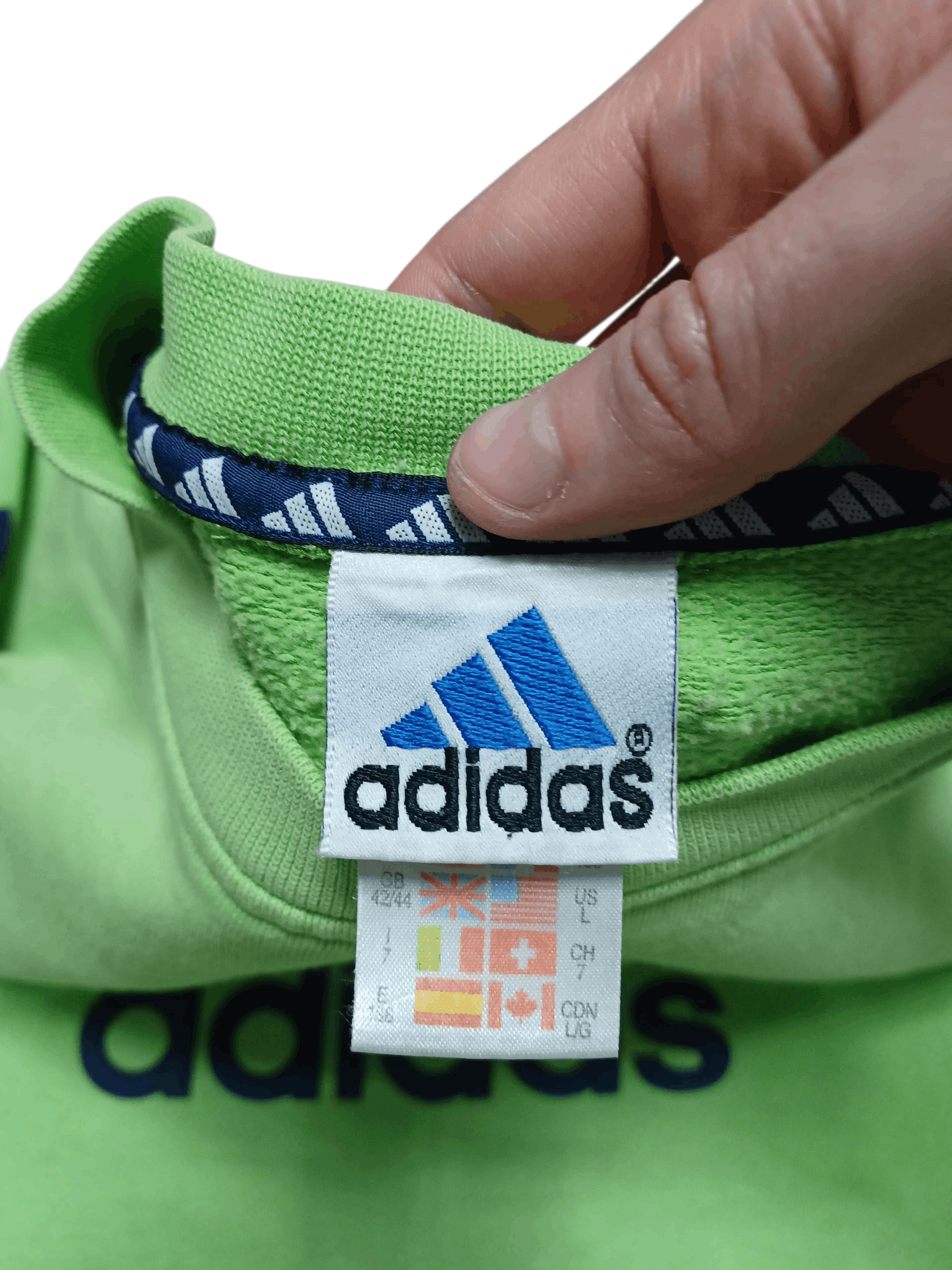 Adidas ADIDAS VINTAGE BIG LOGO 90S SWEATSHIRT Size US L / EU 52-54 / 3 - 4 Thumbnail