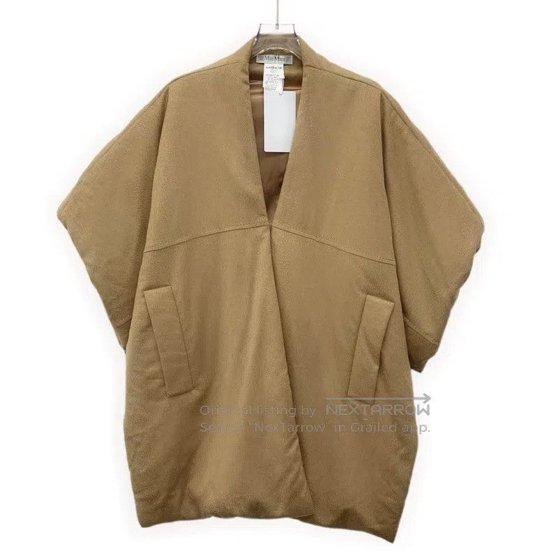 Max Mara Max Mara Brown Camel Hair Cloak Coat Size S / US 4 / IT 40 - 1 Thumbnail