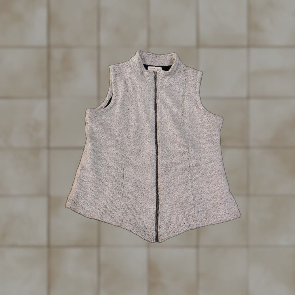 Coldwater Creek coldwater creek vest medium gray lined quilted womens zip cotton acrylic shirt? Size M / US 6-8 / IT 42-44 - 1 Thumbnail