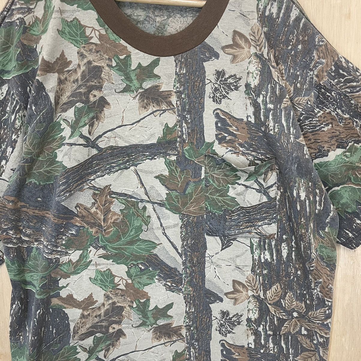 Japanese Brand Vintage 90s Real Tree Crewneck Tee Size US XL / EU 56 / 4 - 5 Thumbnail
