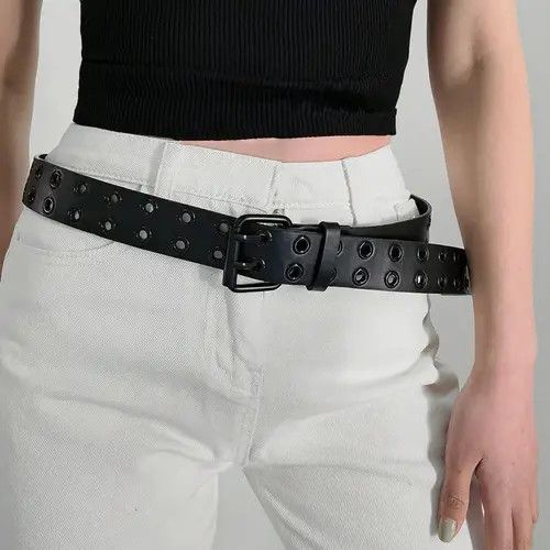 Other Black PU Leather Belt Size ONE SIZE - 3 Thumbnail