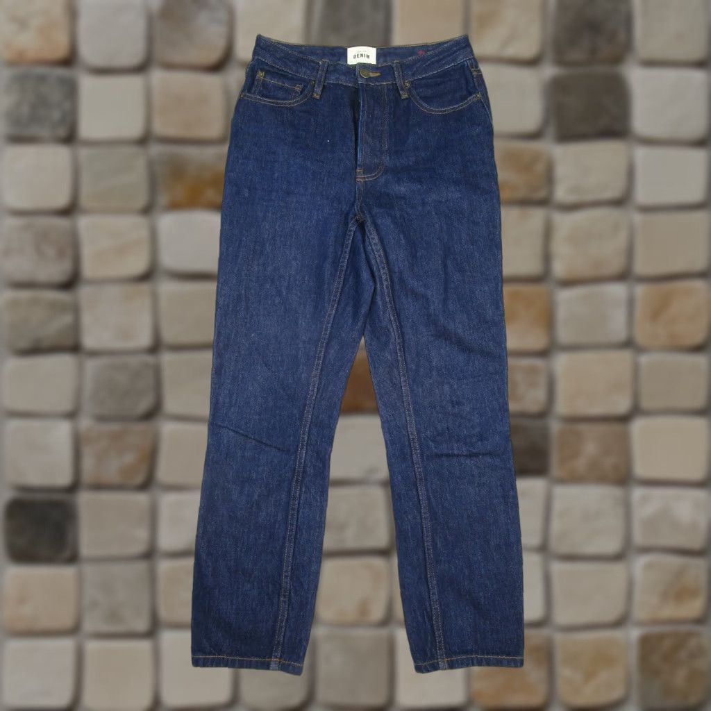 Vintage VINTAGE Sezane Jeans Womens 27 Dark Wash Denim Tapered Fit High Rise Button Fly 2010s Women's Size 27" / US 4 / IT 40 - 1 Thumbnail