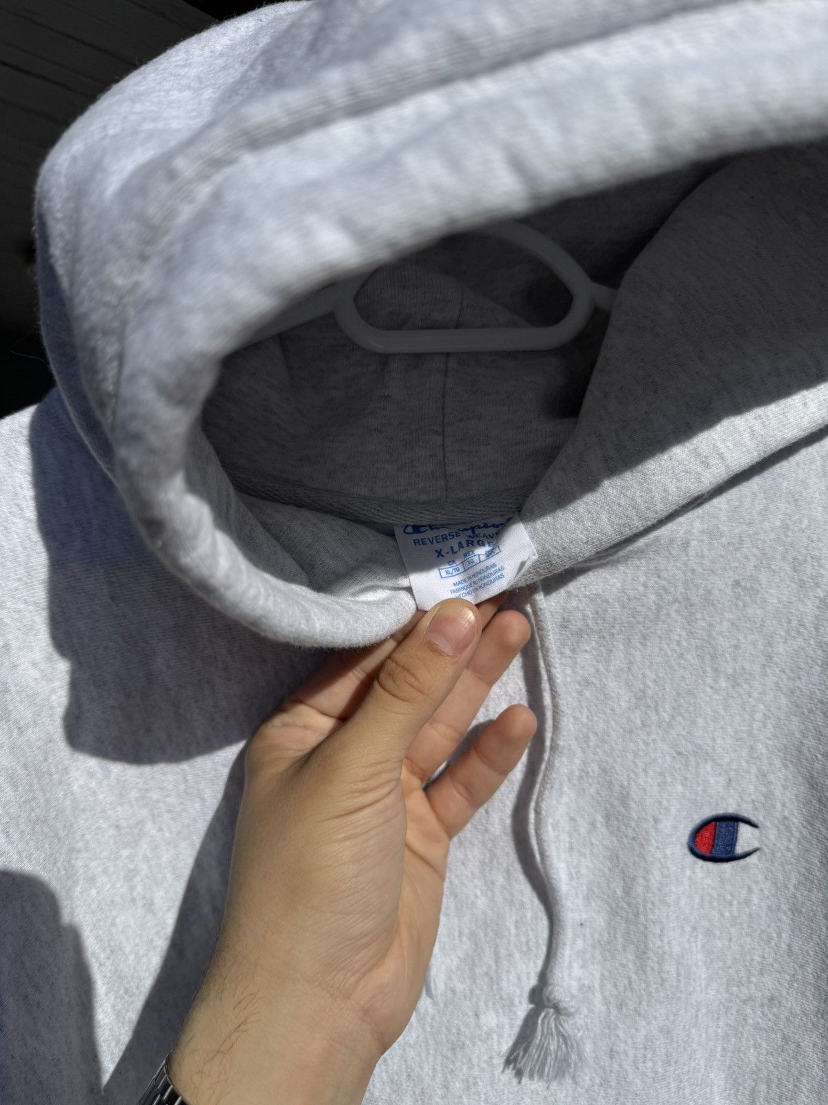 Champion × Vintage Vintage 00’s Champion Boxy Cropped Hoodie Size US XL / EU 56 / 4 - 5 Thumbnail