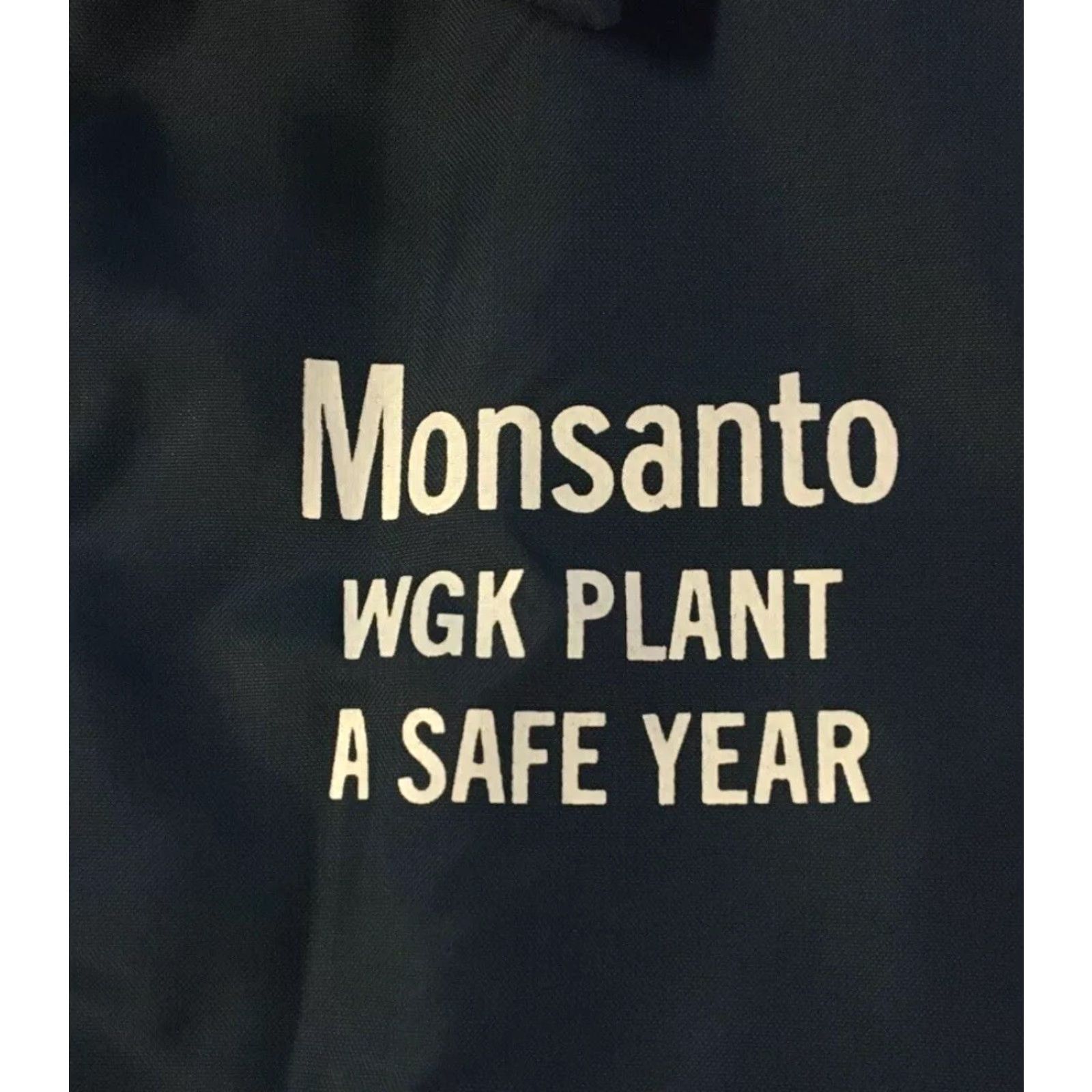 Vintage VINTAGE Monsanto Plant Worker Jacket XL Blue Bomber Jacket Men USA 80s 90s Grunge Biker Worker Retro College 80s 90s Size US XL / EU 56 / 4 - 2 Thumbnail