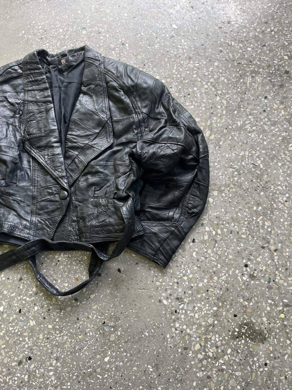 Other Avant Garde Leather Y2K Distressed Scott Style Jacket Size S / US 4 / IT 40 - 2 Thumbnail