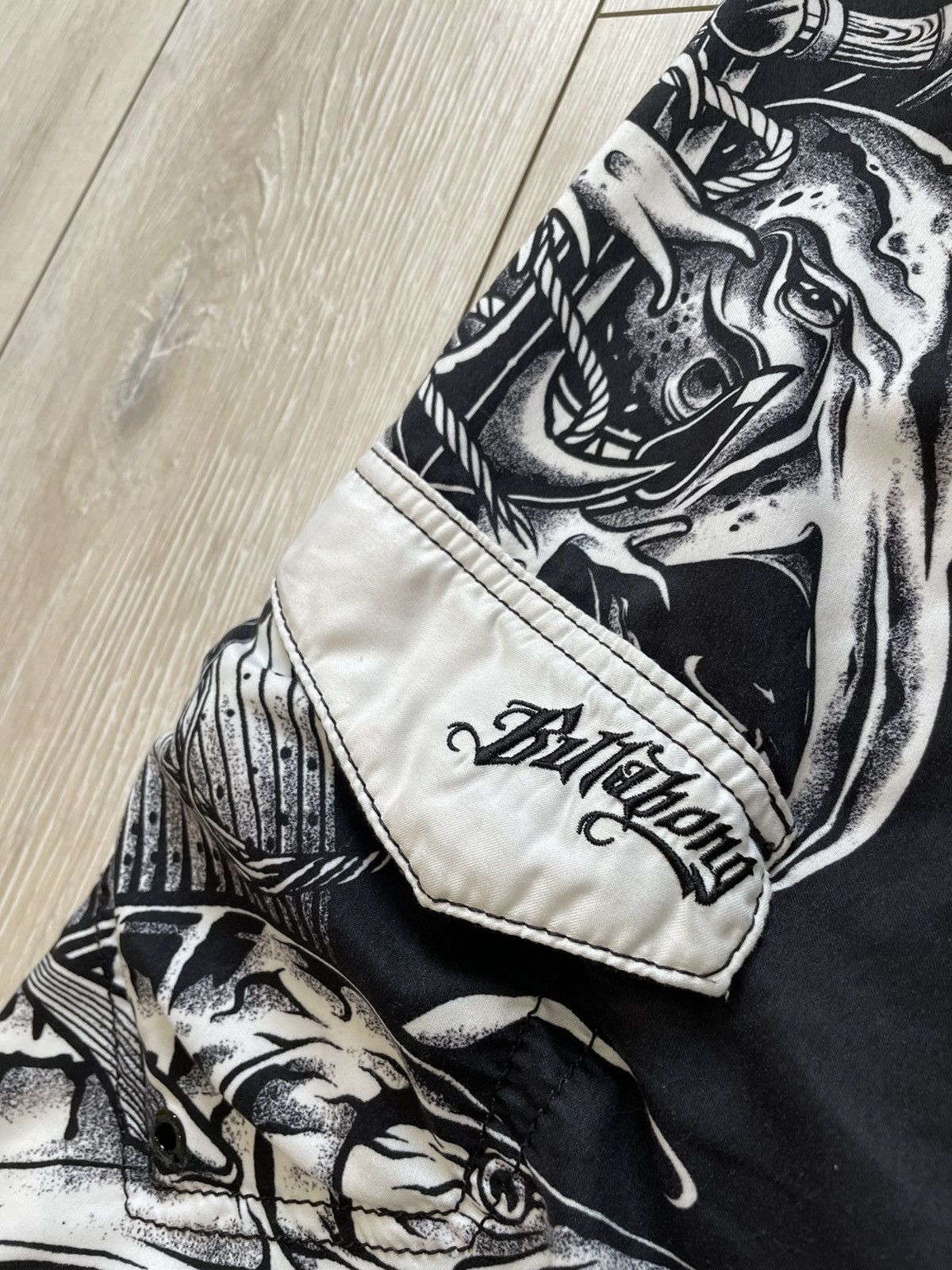 Billabong × Vintage BillaBong Big Logo Y2K Mens Surf Shorts Size US 40 / EU 56 - 2 Thumbnail