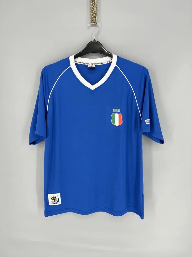 Vintage South Africa Fifa World Cup Soccer Tee 2010 ITALIA Size US XL / EU 56 / 4 - 1 Thumbnail