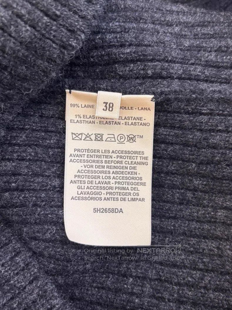 Hermes Hermes Dark Gray Wool High-neck Sweater Size XS / US 0-2 / IT 36-38 - 8 Thumbnail