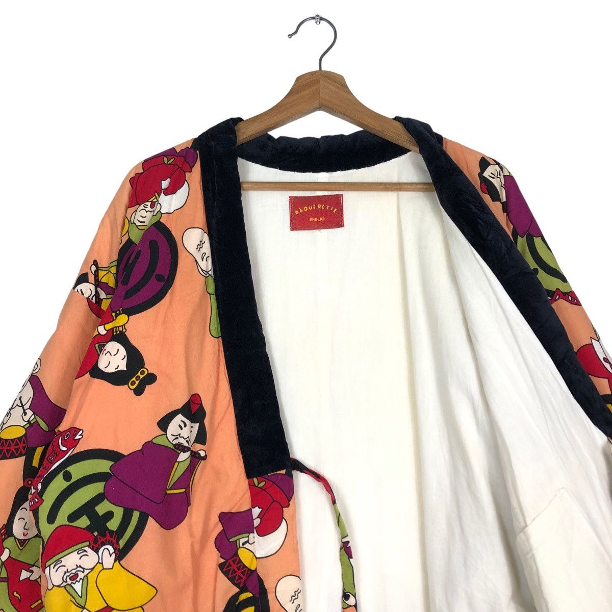 Japanese Brand 🔥Vtg Traditional Kimono Japan Cartoon FullPrint Paquerette Size US M / EU 48-50 / 2 - 12 Thumbnail