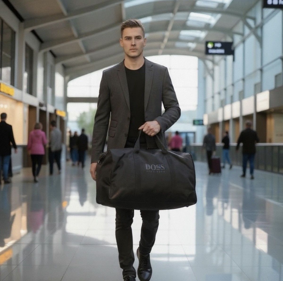 Hugo Boss HUGO BOSS Large Weekender Travel Bag Size 26 - 7 Thumbnail