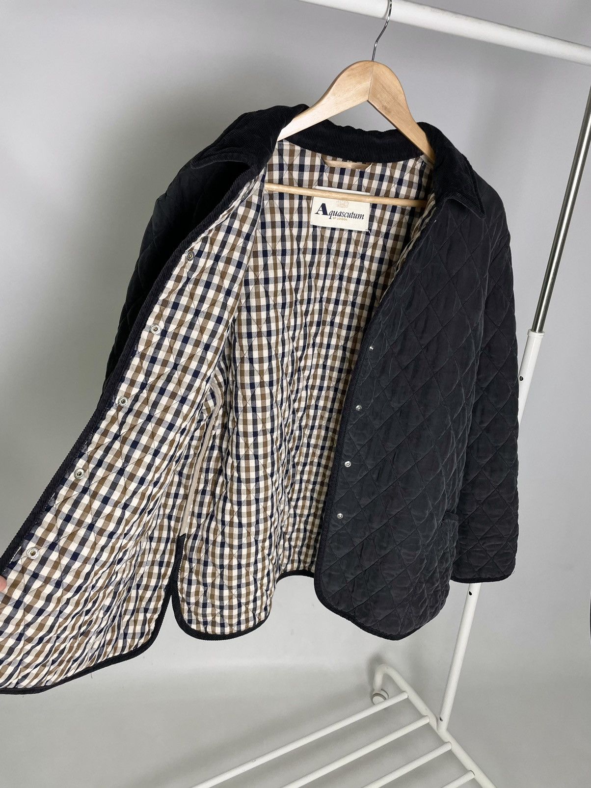 Aquascutum Aquascutum 🎞️ Vintage checkered quilted coat jacket Size US S / EU 44-46 / 1 - 5 Thumbnail