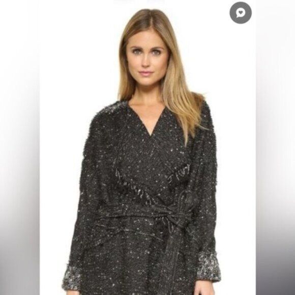 Free People NWOT- FREE PEOPLE BLANKET WRAP CARDIGAN Size M / US 6-8 / IT 42-44 - 7 Thumbnail