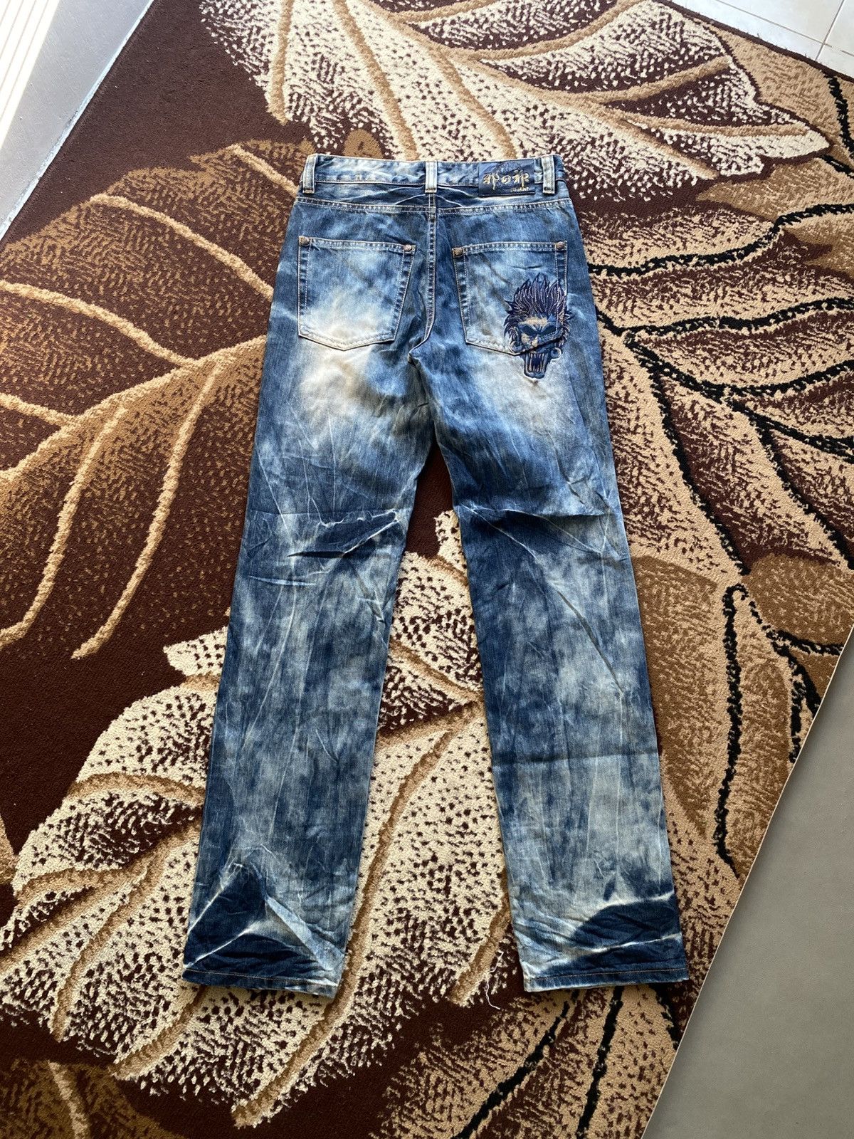 Tornado Mart Osaka Big Train Acid Wash Jeans Size US 30 / EU 46 - 2 Thumbnail