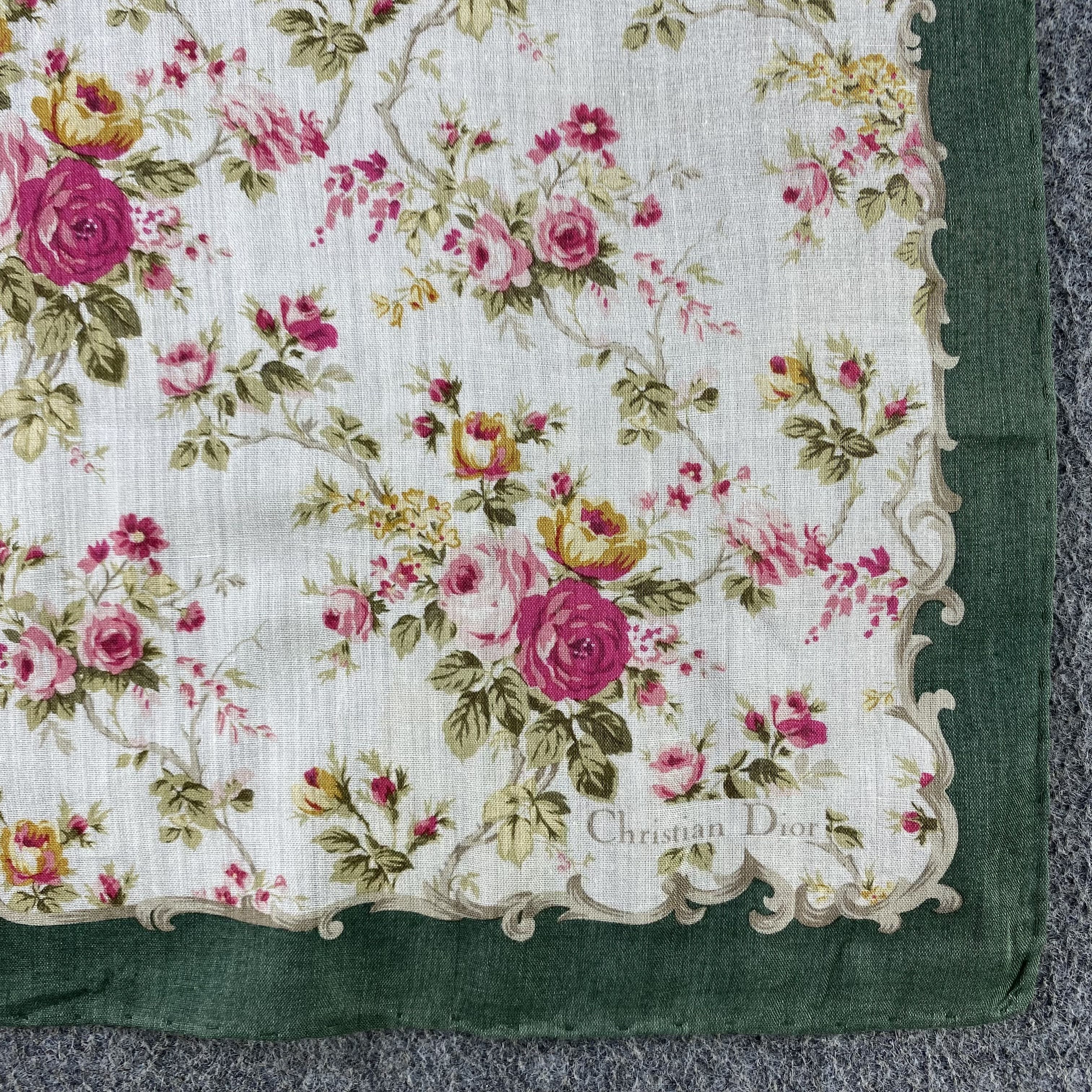 Vintage Christian Dior Handkerchief/Neckerchief/Bandana HC695 Size ONE SIZE - 3 Thumbnail
