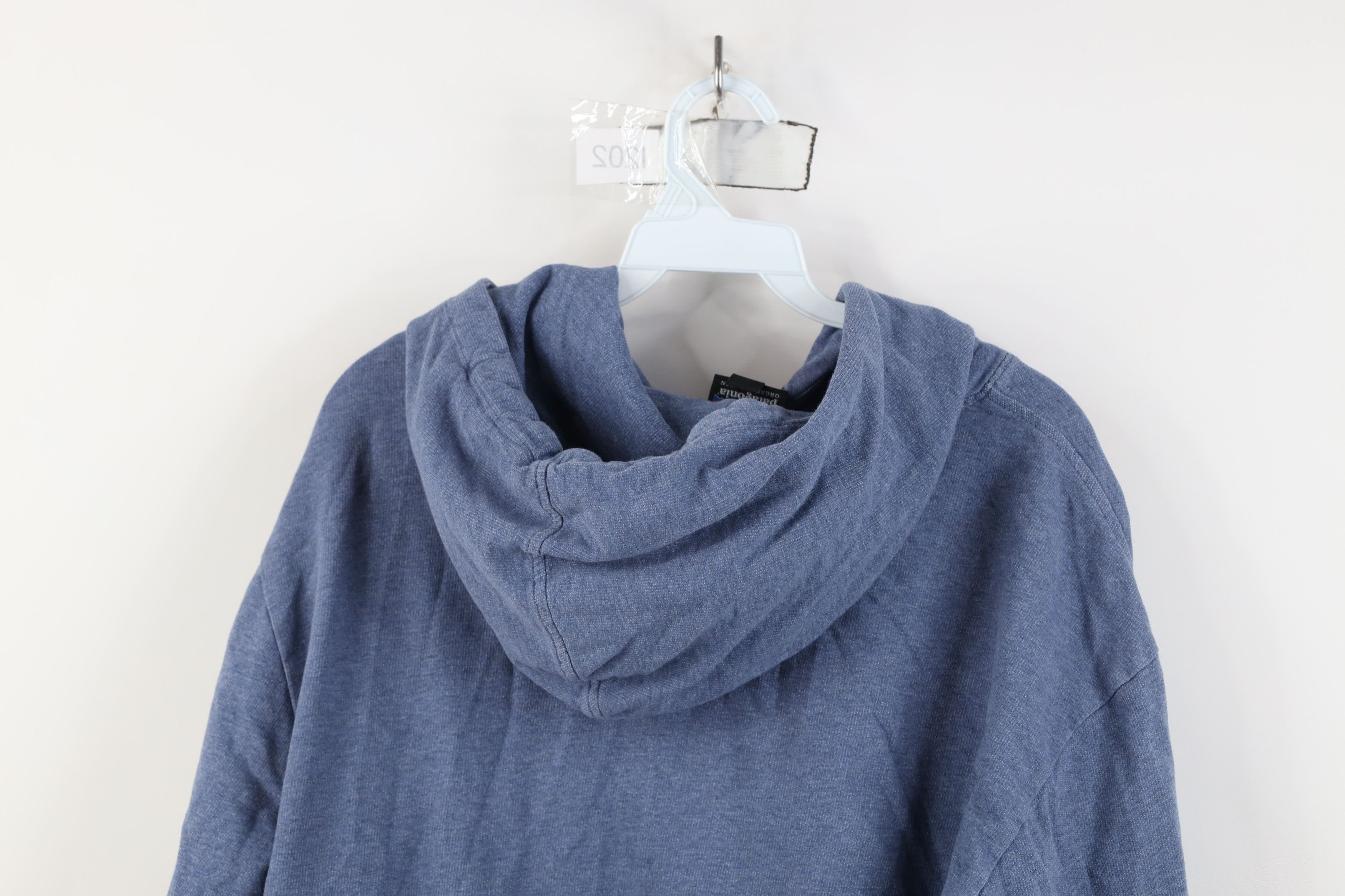 Patagonia Patagonia Cotton Retro Line Logo Hoodie Sweatshirt Blue Size US L / EU 52-54 / 3 - 12 Thumbnail