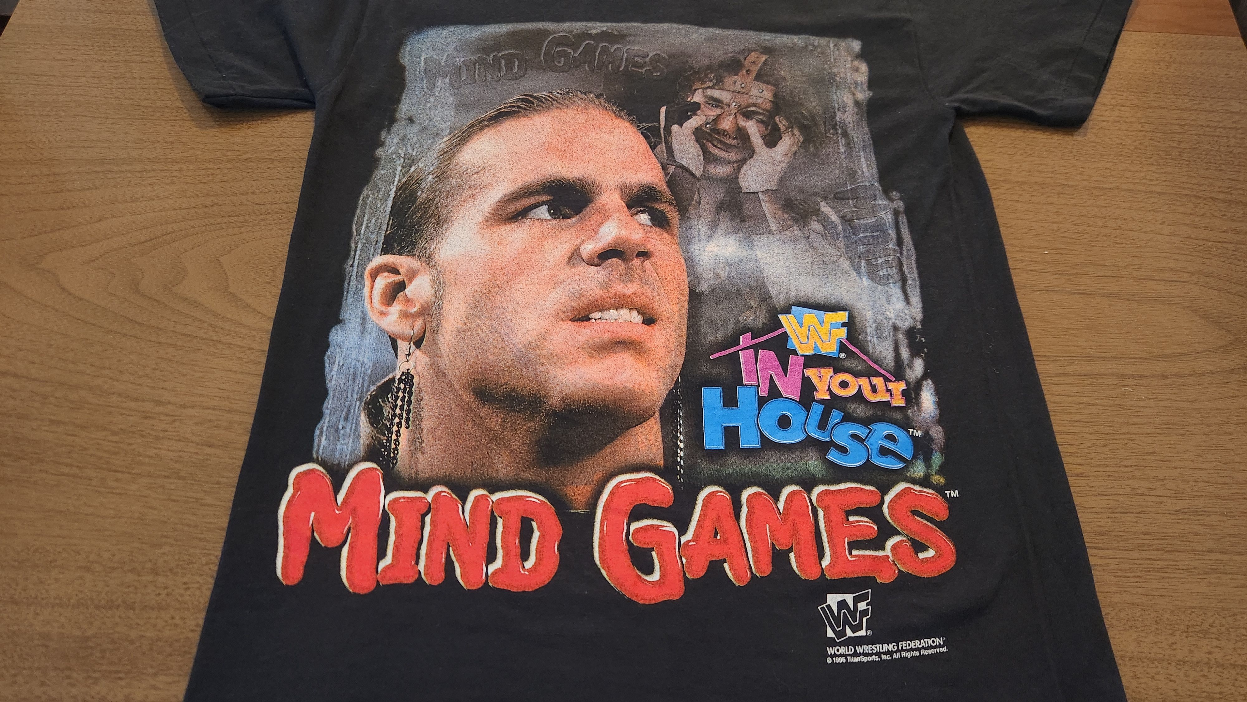 Delta Vintage WWF 1996 Mind Games In Your House T Shirt Size US S / EU 44-46 / 1 - 4 Thumbnail