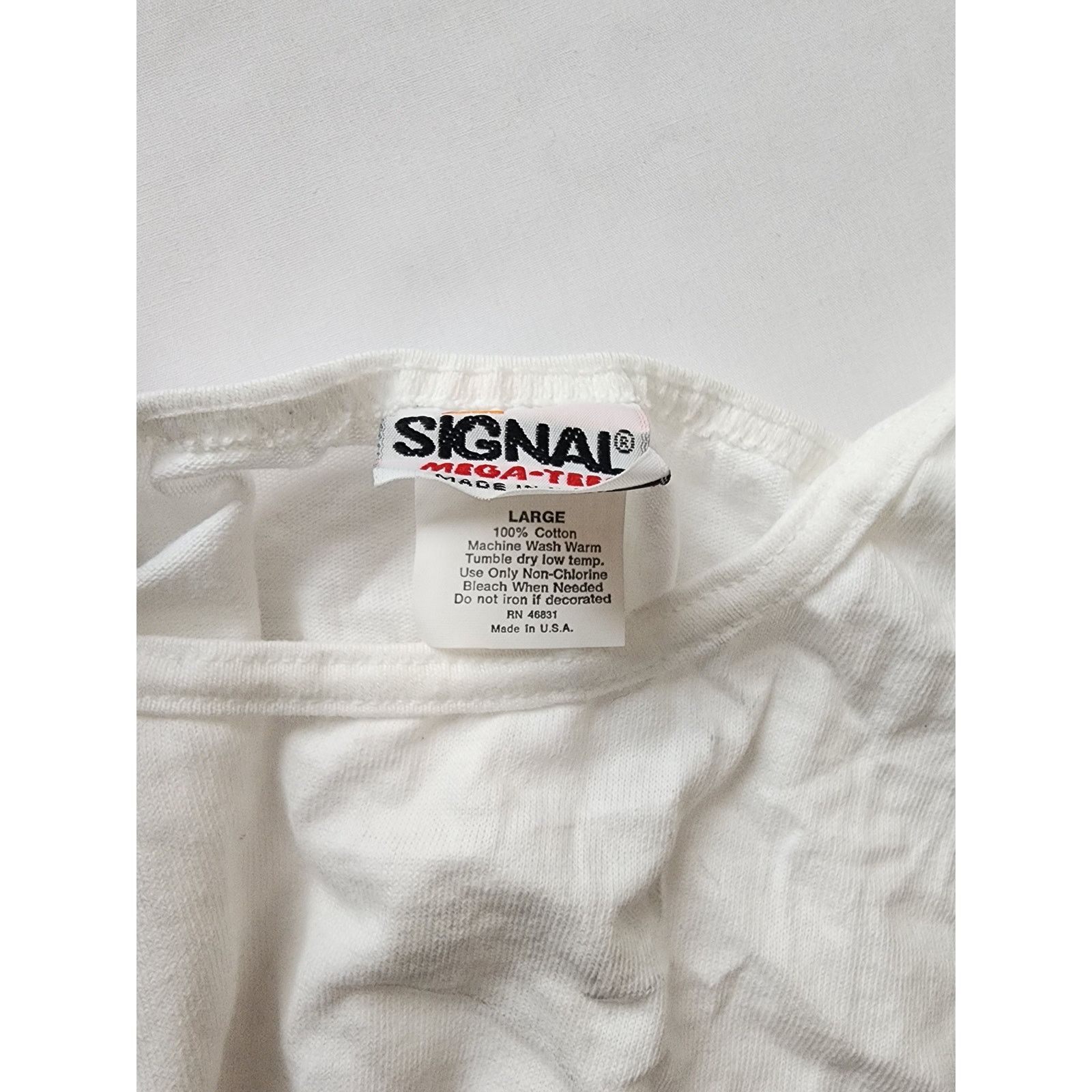 Signal Sport Vintage White Blank Sleeveless Shirt Tank Top VTG Large 90s Size L / US 10 / IT 46 - 2 Thumbnail