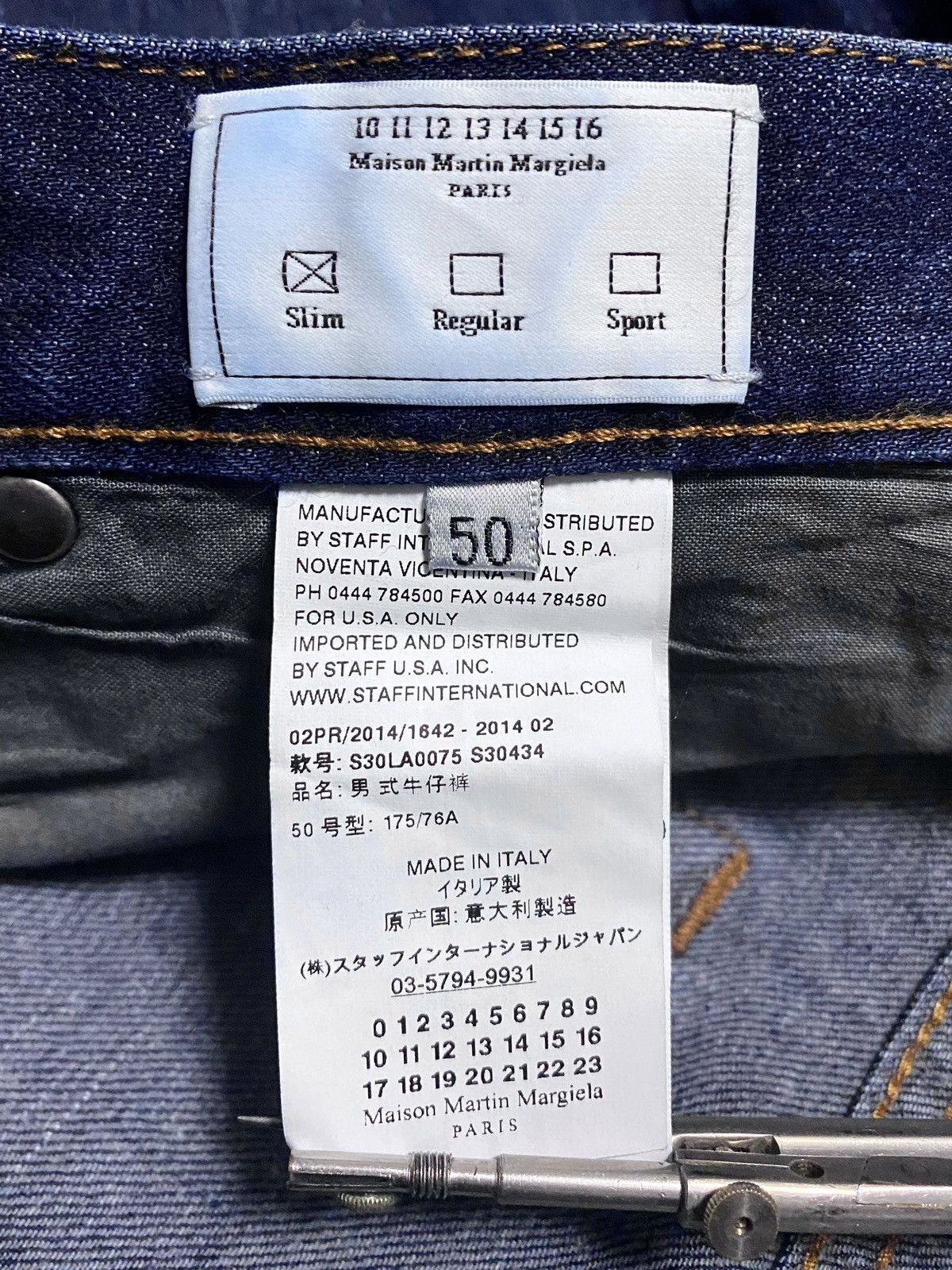 Maison Margiela Maison Martin Margiela ‘14 Main 10 Line Navy Slim Jean Denim Size US 34 / EU 50 - 17 Thumbnail