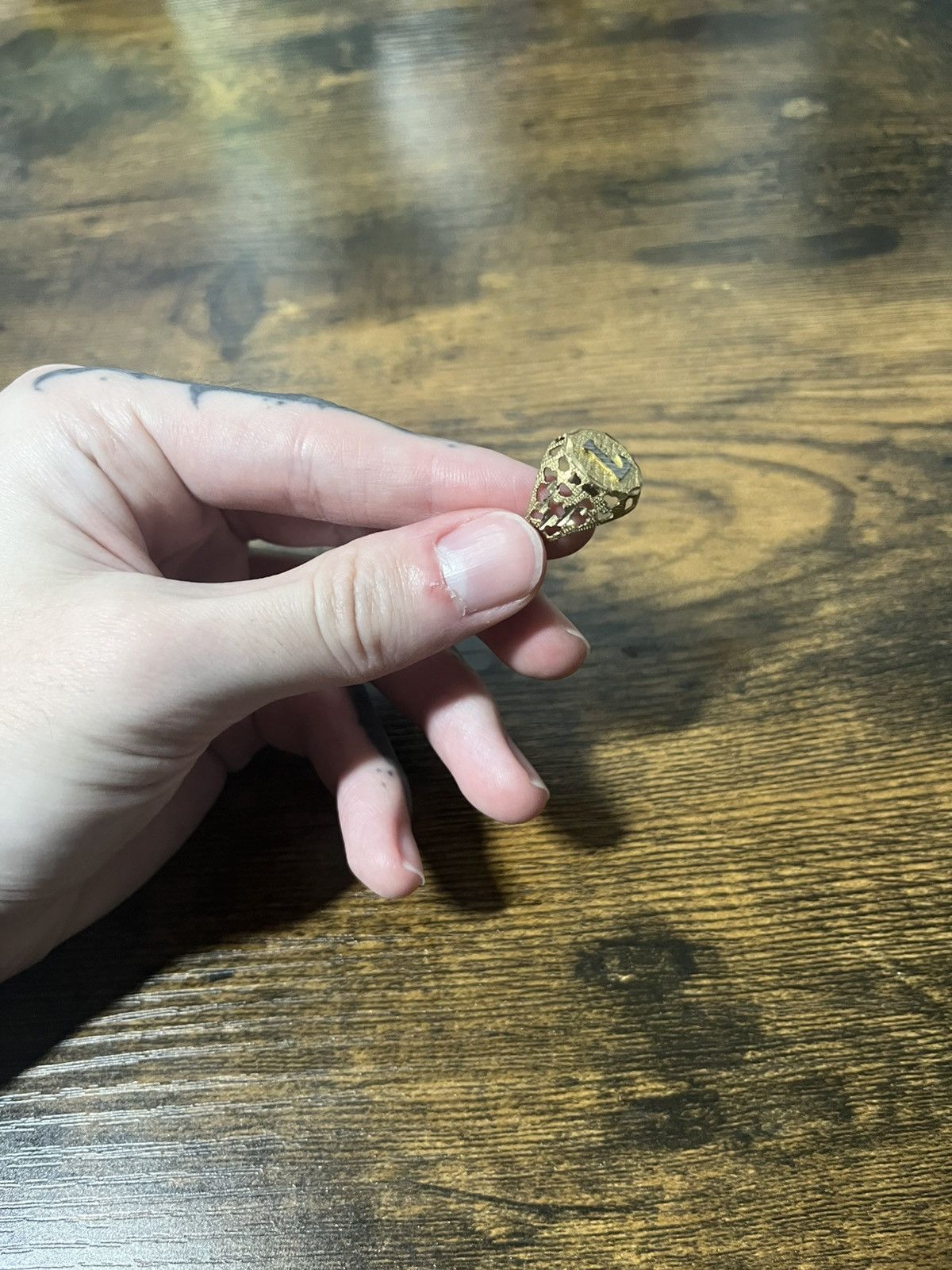 Other L letter ring gold and silver size 7 Size ONE SIZE - 4 Thumbnail