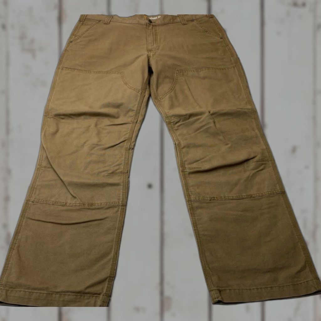 Carhartt VINTAGE Carhartt Carpenter Pants Double Knee Duck Canvas Mens 42x34 Brown Work 8526 Size US 42 / EU 58 - 1 Thumbnail