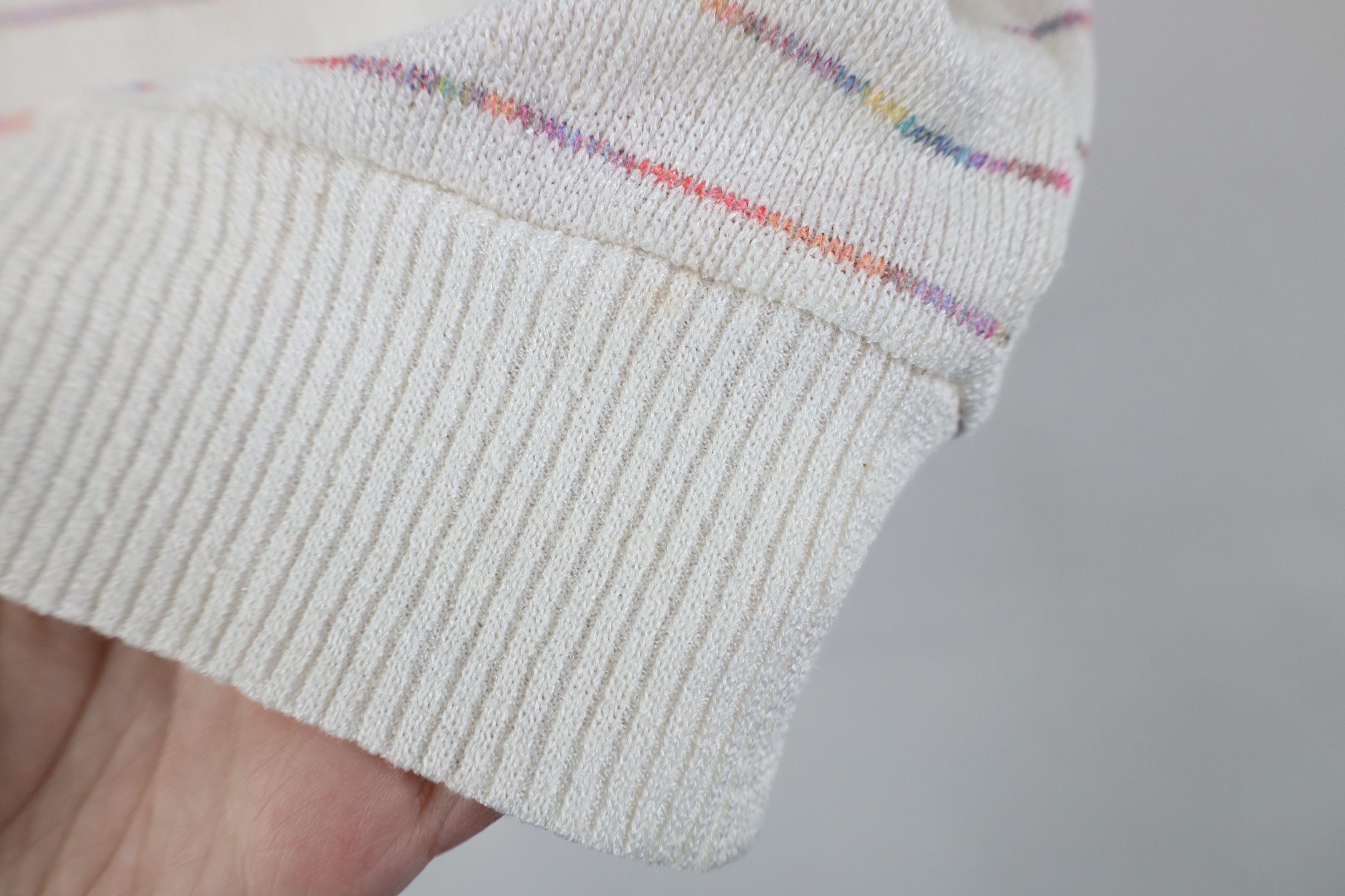 Vintage Vintage 80s 90s Streetwear Rainbow Striped Knit Sweater USA Size XS / US 0-2 / IT 36-38 - 4 Thumbnail
