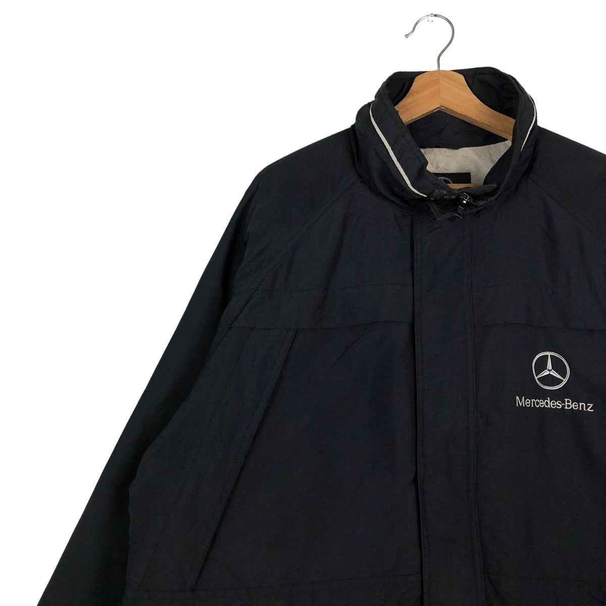 Japanese Brand 🔥VINTAGE LIGHT PUFFER BOMBER JACKET MERCEDES-BENZ BIG LOGO Size US L / EU 52-54 / 3 - 6 Thumbnail