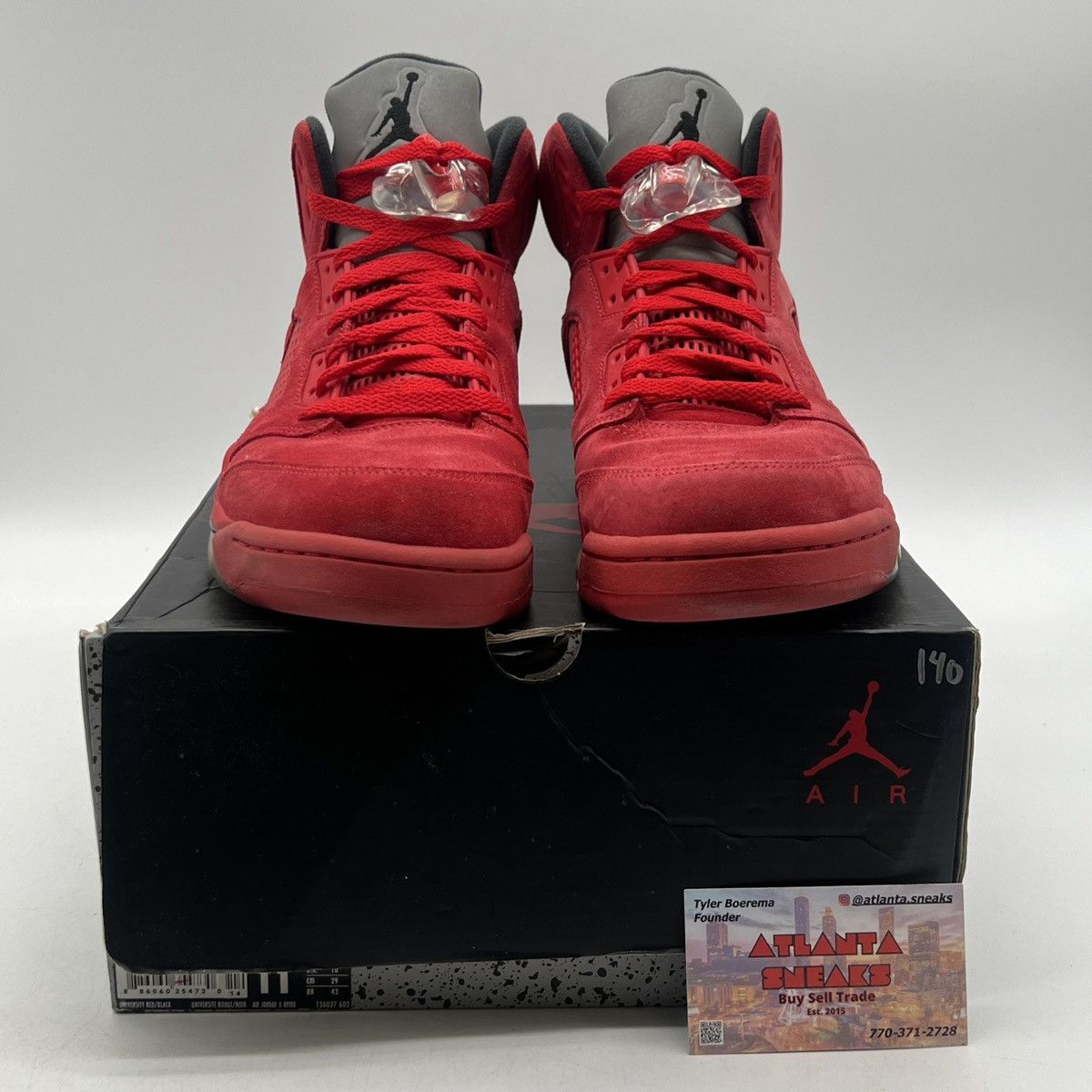 Jordan Brand Air Jordan 5 red suede Size US 11 / EU 44 - 2 Thumbnail