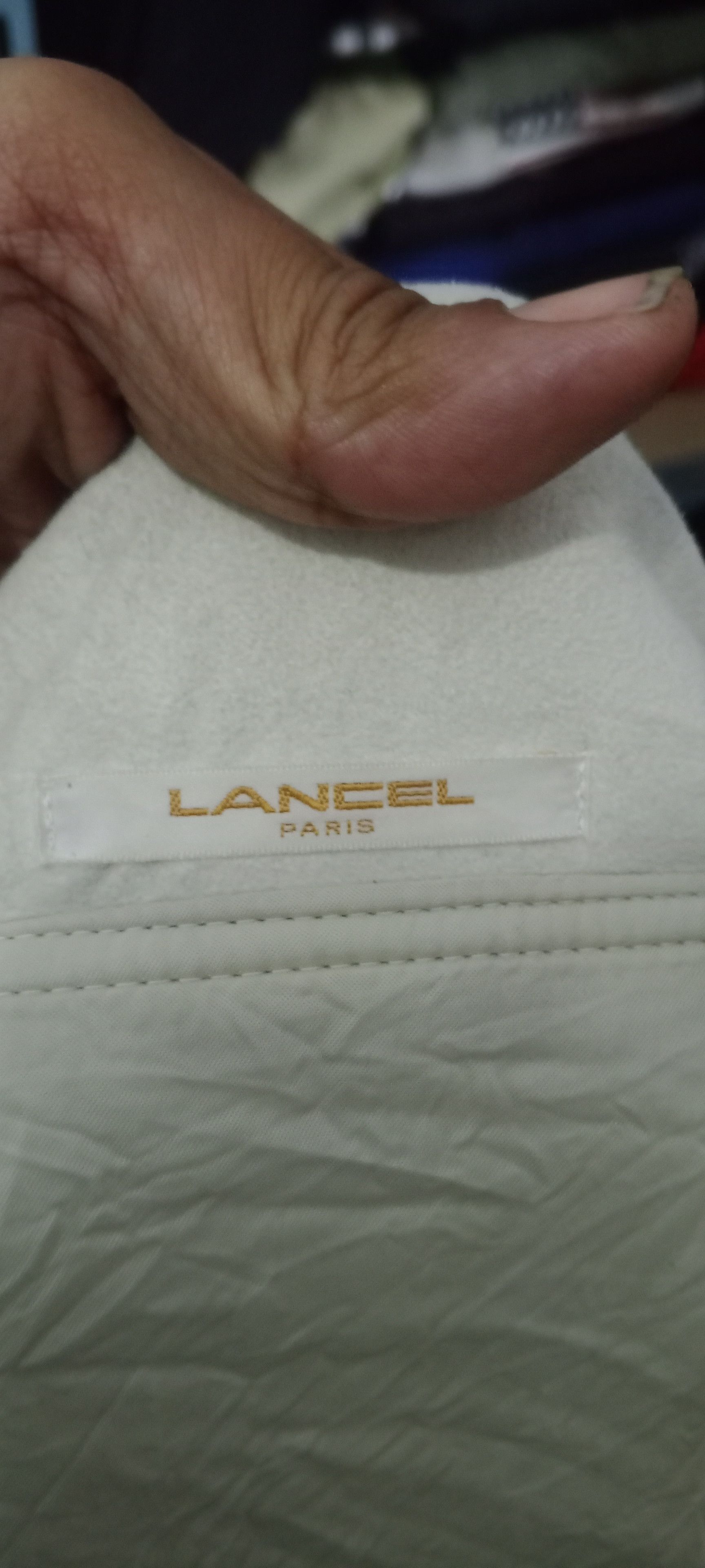 Lancel × Vintage Vintage 80s Lancel Wool Cable Knit Cardigan Winter Creamy Size L / US 10 / IT 46 - 10 Thumbnail