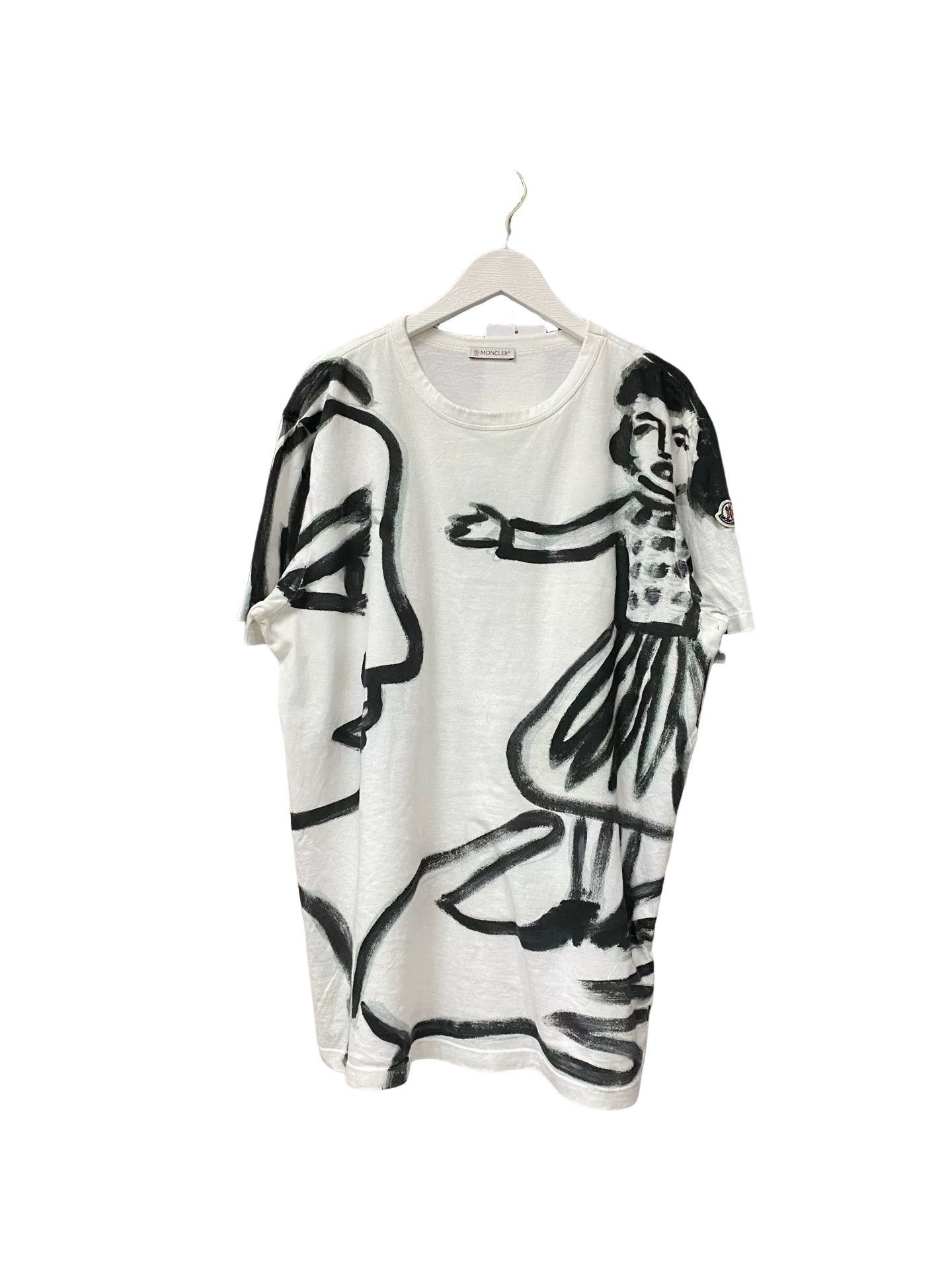 Moncler Moncler Graffiti Graphic T-Shirt Size M Size US M / EU 48-50 / 2 - 1 Thumbnail