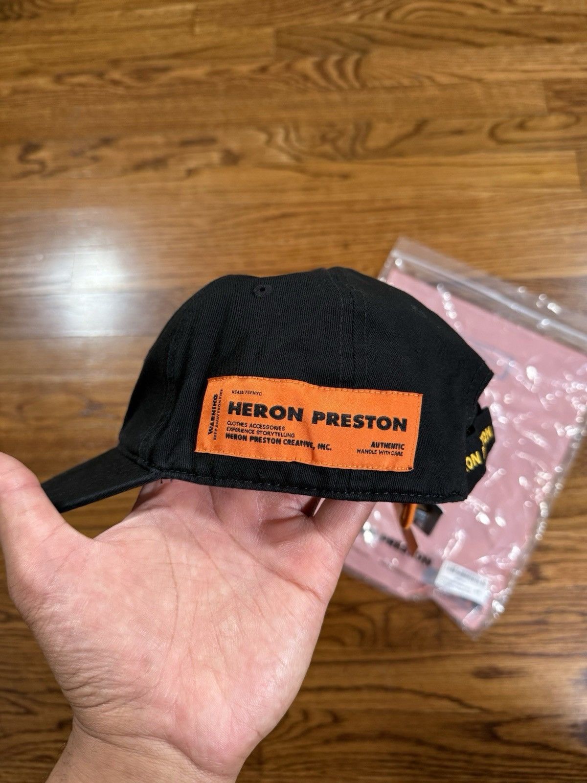 Heron Preston Heron Preston x Caterpillar Patch Baseball Cap Black OS NWT Size ONE SIZE - 6 Thumbnail