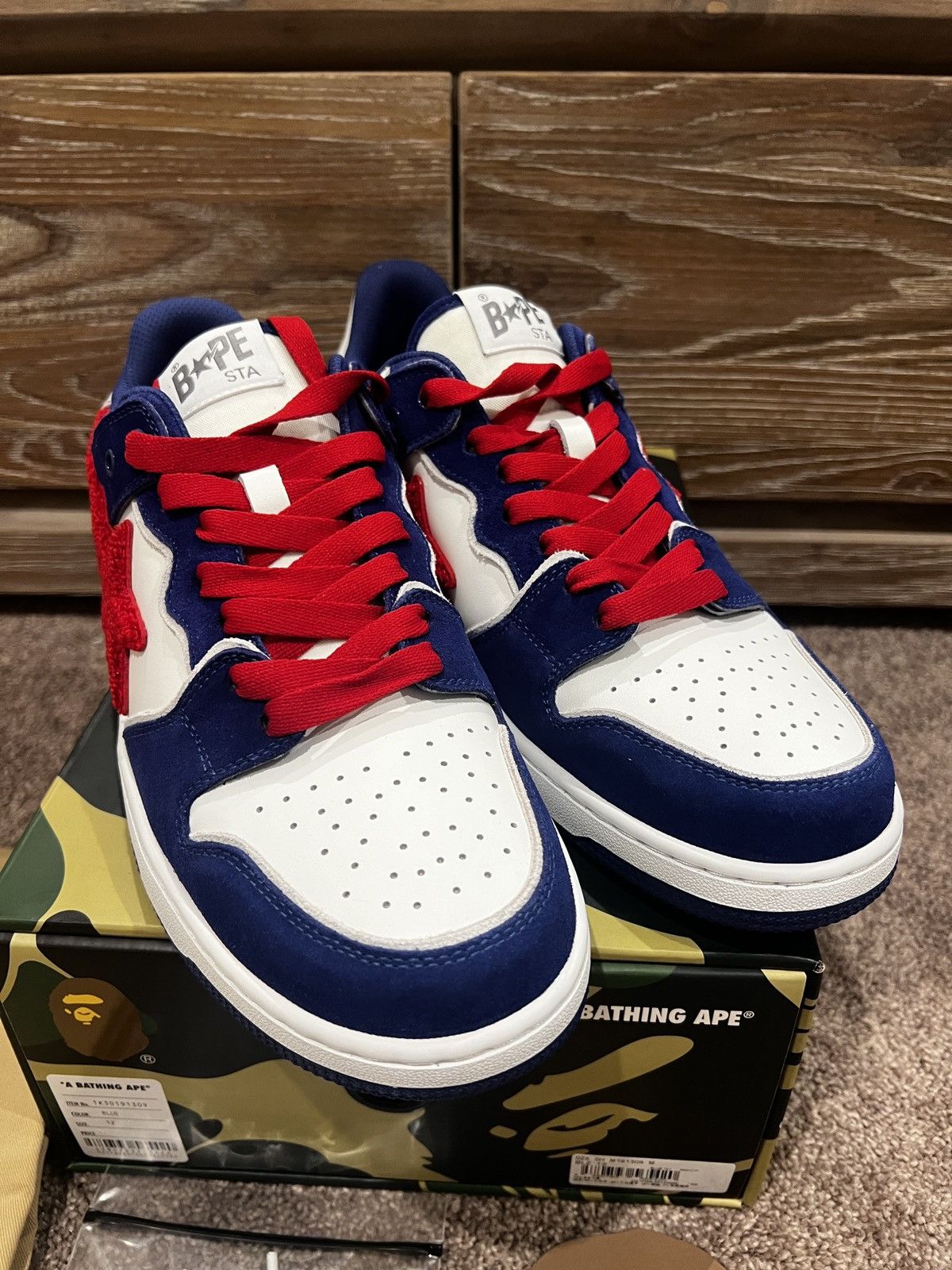 Bape Brand new A Bathing Ape Bape SK8 Sta M2 blue Size US 12 / EU 45 - 3 Thumbnail