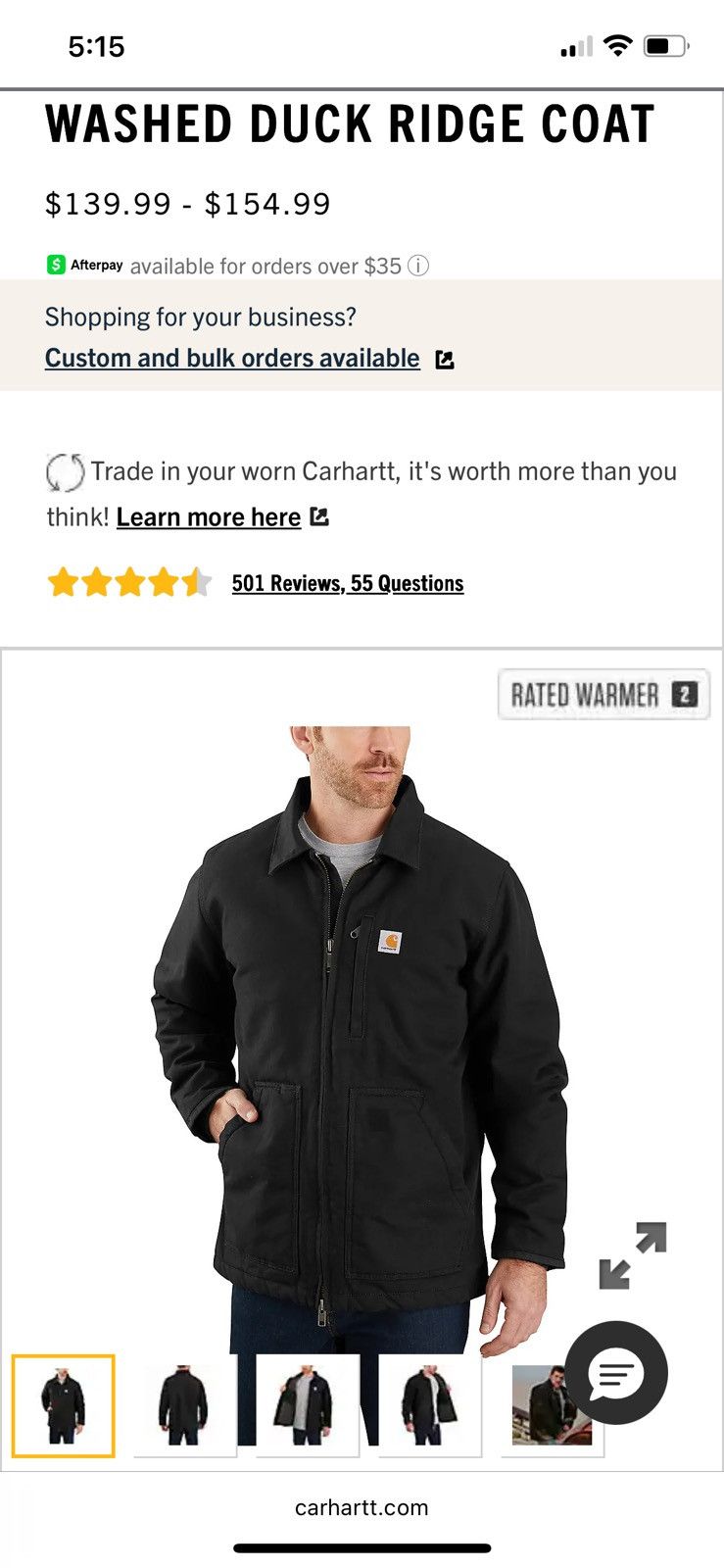 Carhartt Carhartt Ridge Coat Size US M / EU 48-50 / 2 - 4 Thumbnail
