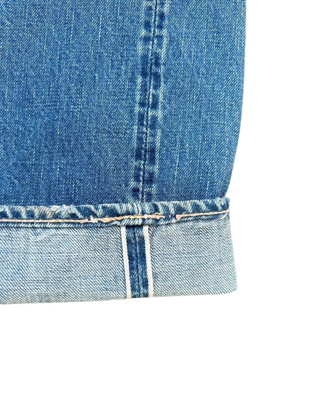 Kapital Thrashed Vintage Full Count Selvedge Repair Denim Jeans Size US 30 / EU 46 - 3 Thumbnail