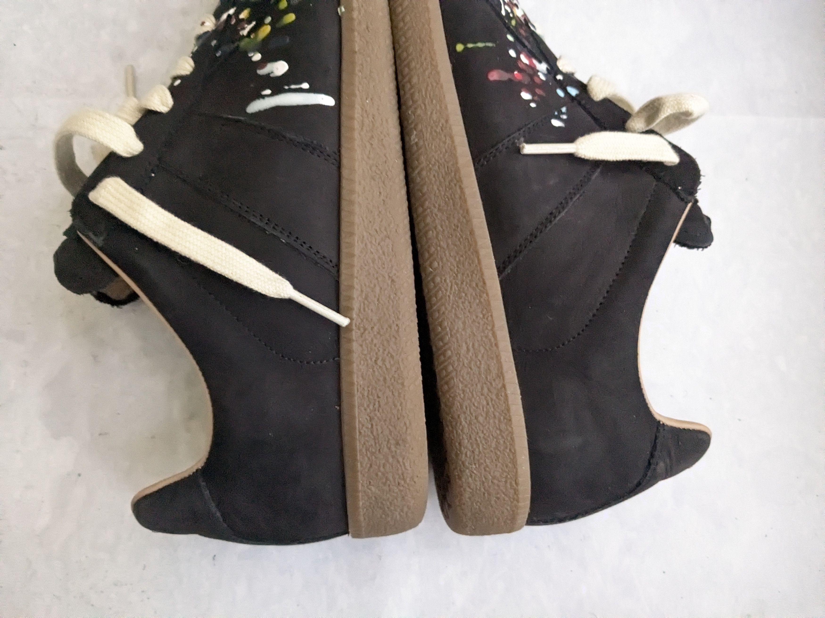 Maison Margiela Maison Margiela GAT Replica Black Paint 9 42 Gum Low Size US 9 / EU 42 - 15 Thumbnail