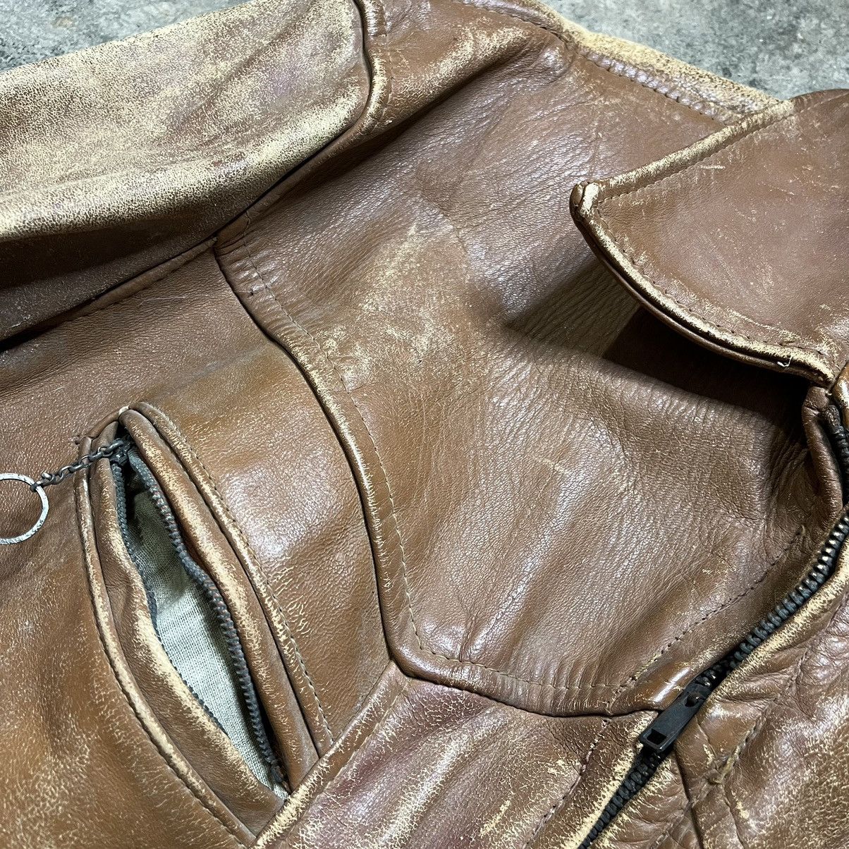 Vintage vintage 50s 60s real pony hide leather jacket Size US L / EU 52-54 / 3 - 7 Thumbnail