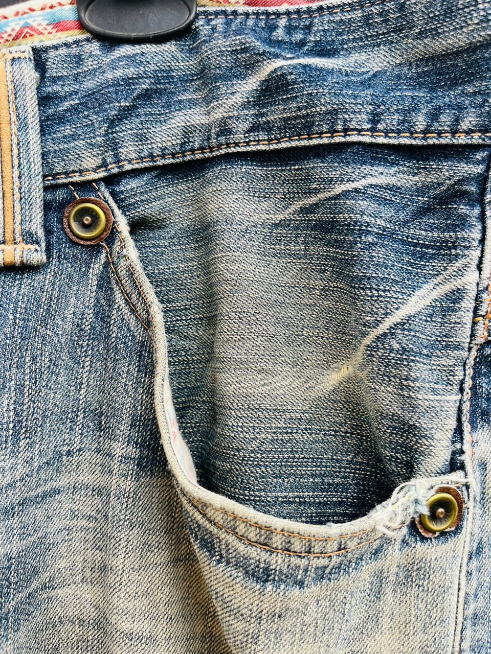 Edwin × Japanese Brand Vintage Edwin Exclusive XV Distressed Japanese Fashion Style Size US 35 - 5 Thumbnail