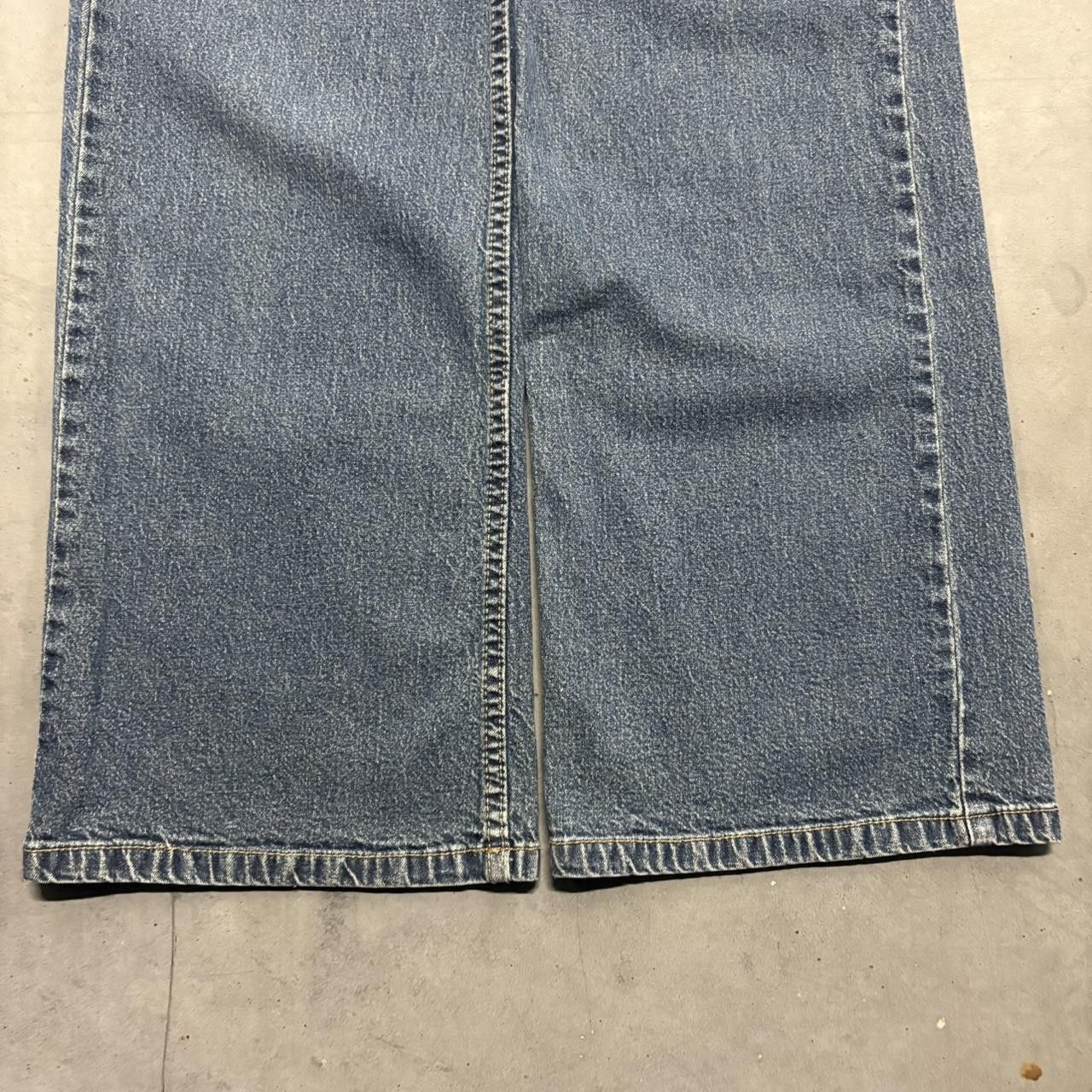 Vintage Crazy Vintage Y2K/2000s Baggy Dark Wash Streetwear Style Denim Jeans! Size US 32 / EU 48 - 3 Thumbnail