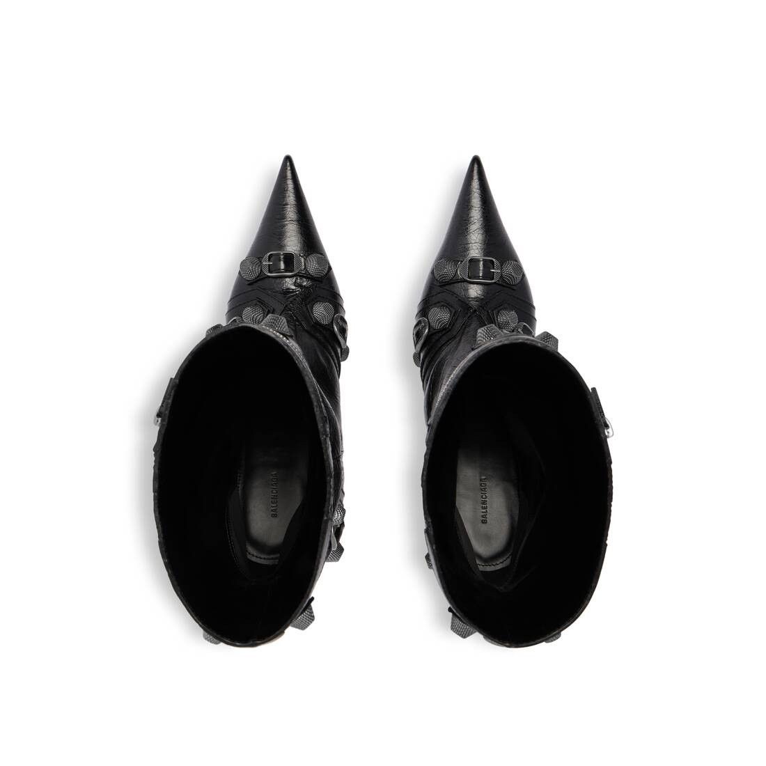 Balenciaga o1srvl11e1025 Cagole Wide Booties in Black Size US 9 / IT 39 - 5 Thumbnail