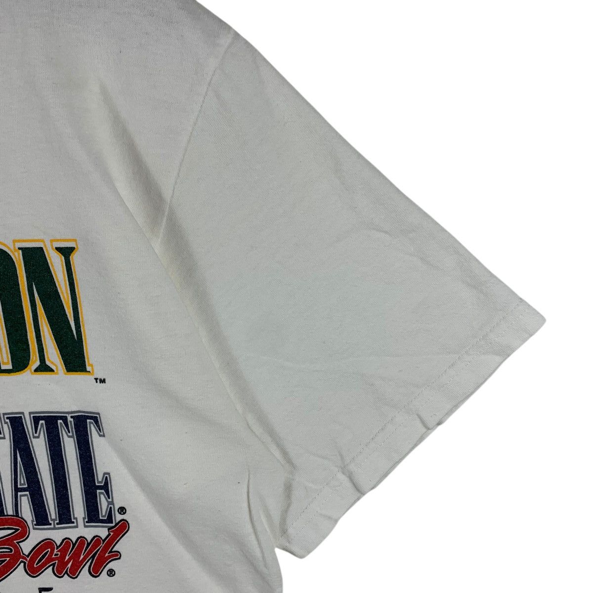 NFL Vintage 90s OREGON DUCK VS PENS STATE team big logo tee Size US M / EU 48-50 / 2 - 7 Thumbnail