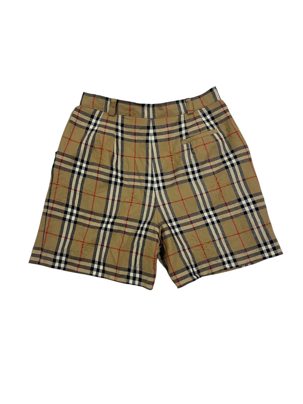 Burberry Burberry Nova Check Shorts Beige Knight Jacquard Size 29" - 6 Thumbnail