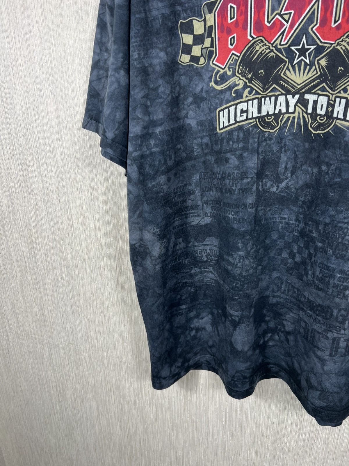 AC/DC Vintage Liquid Blue AC/DC 2008 highway to hell fullprint tee Size US XL / EU 56 / 4 - 5 Thumbnail