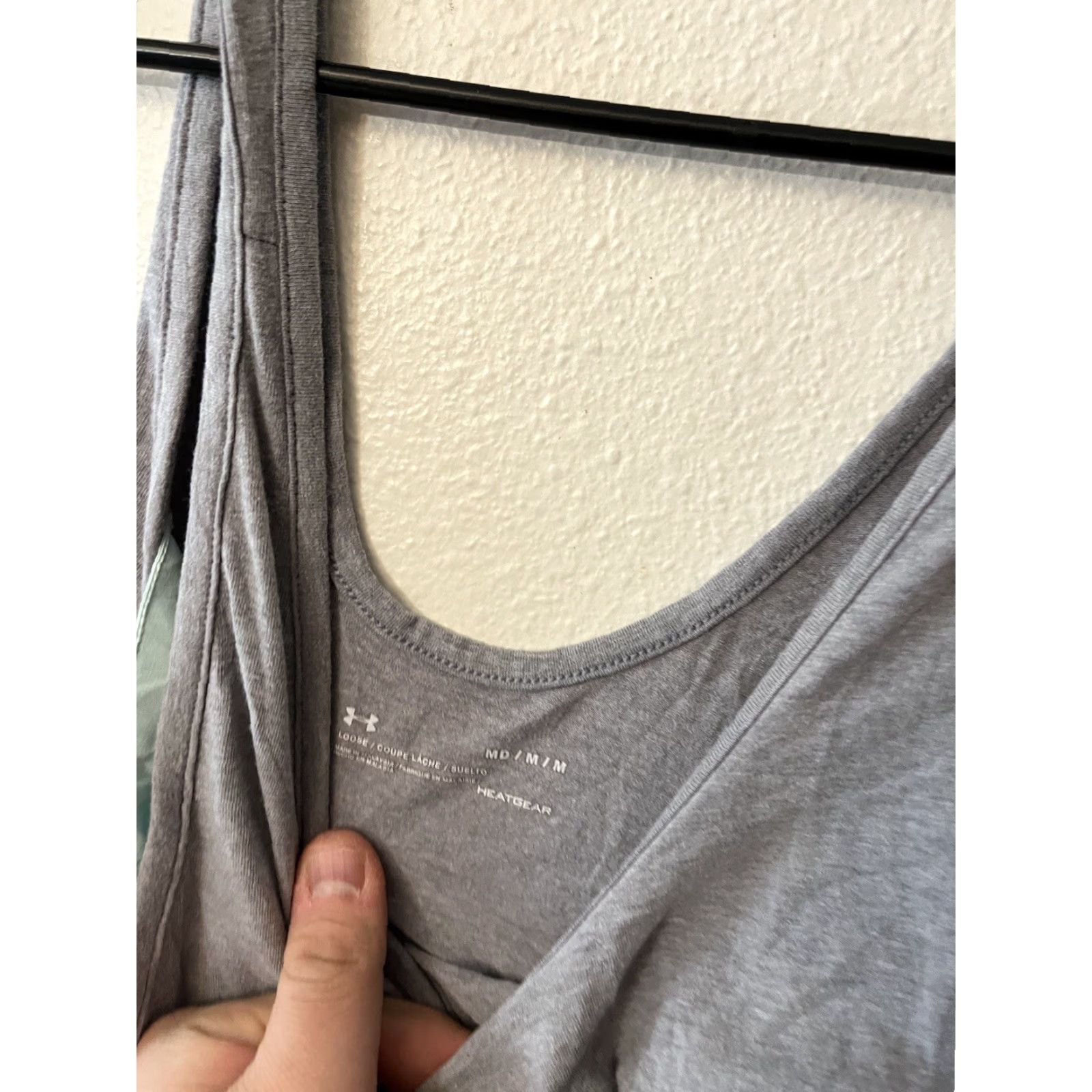 Under Armour VINTAGE Under Armour Women's Tank Top Sleeveless Cotton Logo Casual Activewear Medium Gray 2010s Size M / US 6-8 / IT 42-44 - 4 Thumbnail
