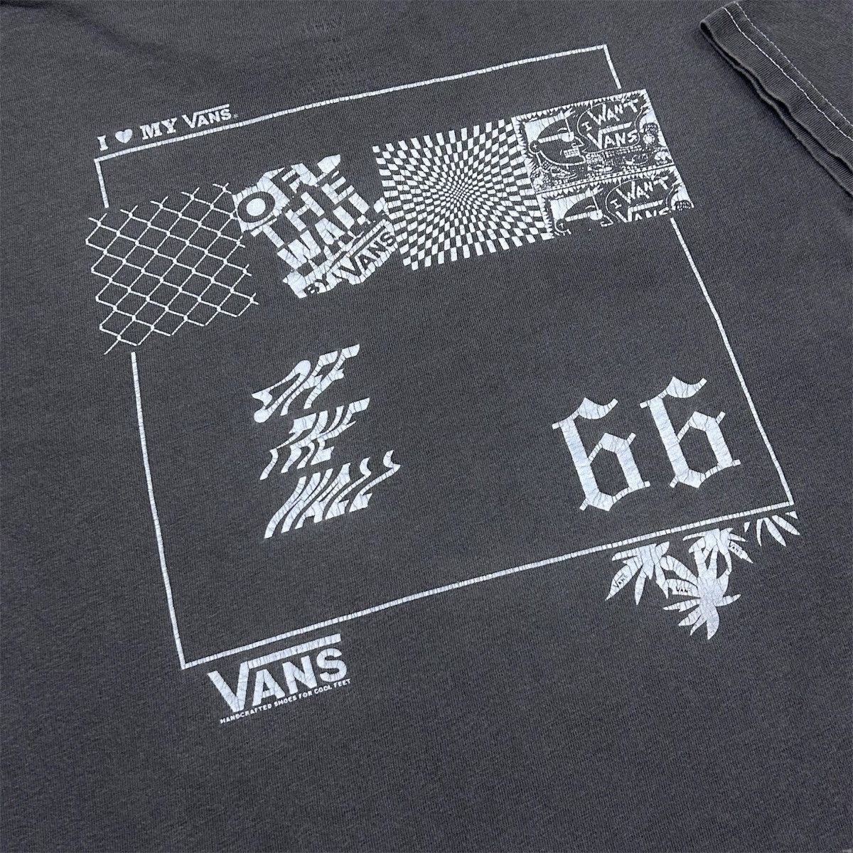 Vans Vans Off The Wall 66 Grey Skate Skateboard Tshirt Size US M / EU 48-50 / 2 - 5 Thumbnail