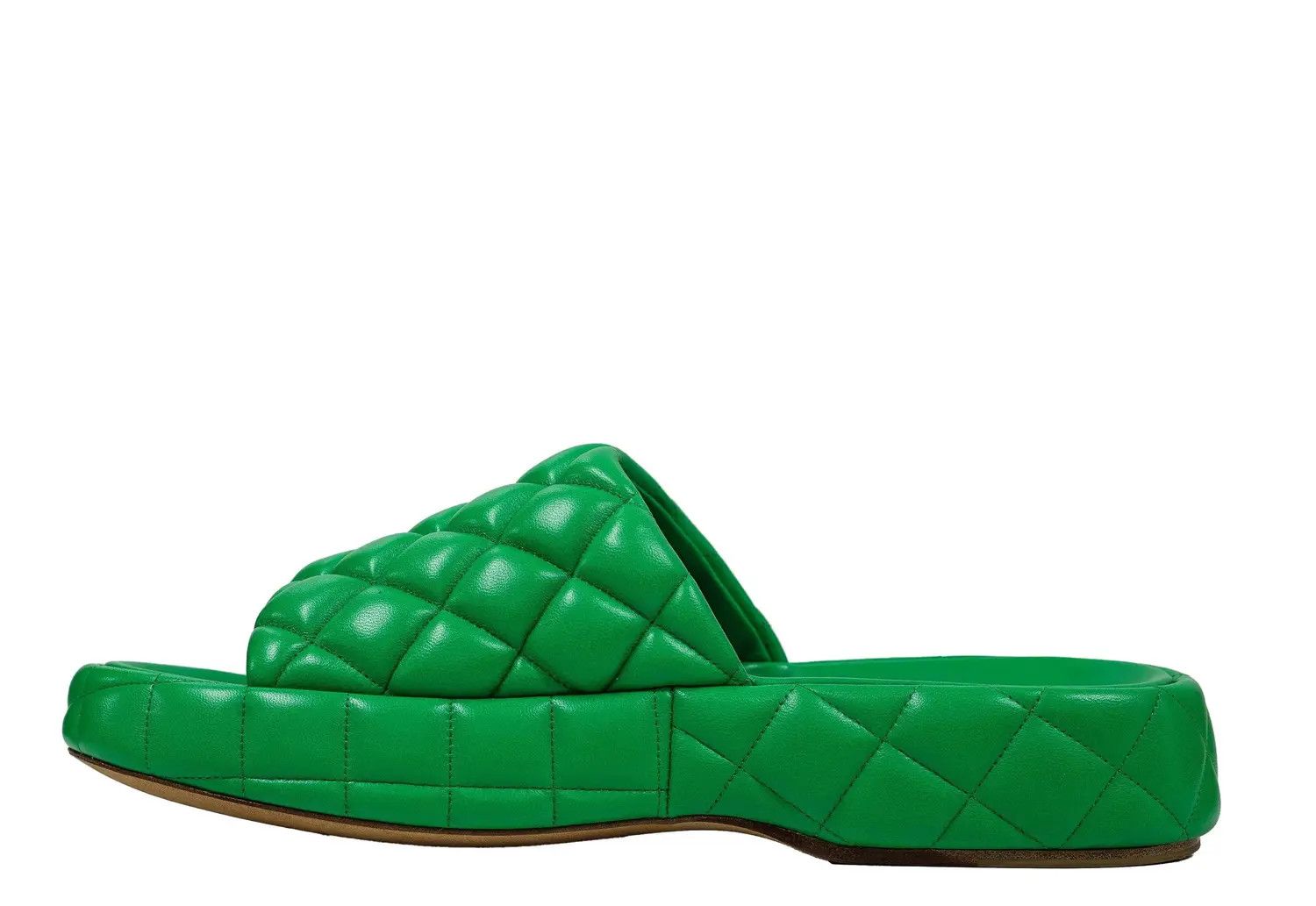 Bottega Veneta o1n1vont1224 Padded Flat Sandals in Parakeet Size US 12 / IT 42 - 3 Thumbnail