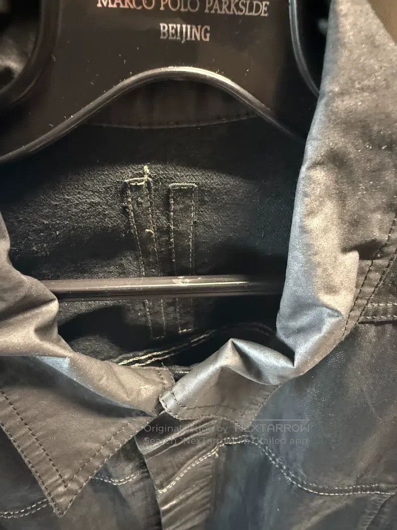 Rick Owens Rick Owens Distressed Coated Collar Denim Jacket Size US L / EU 52-54 / 3 - 2 Thumbnail