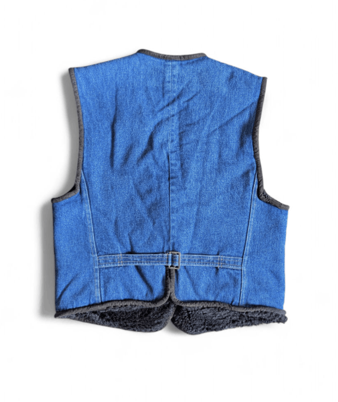 Kenzo KENZO Denim Sherpa Vest Waistcoat Gilet Size L / US 10 / IT 46 - 7 Thumbnail